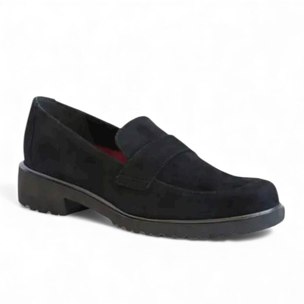 Munro Geena Classic Black Suede Loafers – Sz 10.5M
